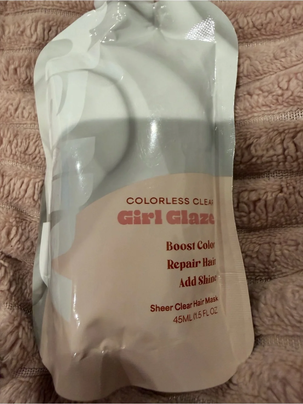 Ulta Beauty Girl Glaze Colorless Clear Hair - White and Light Pink Pack